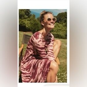 Anthropologie Dolan Eliska Left Coast Tie Dye Maxi Dress
